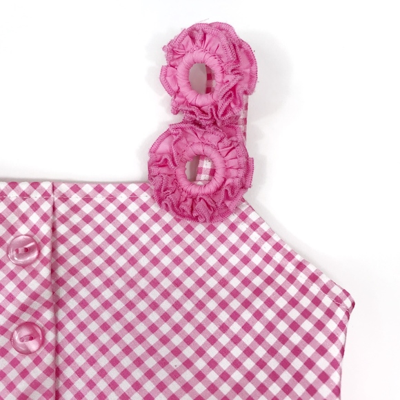 [Baby Armstrong] Pink and White Gingham Dress - Picture 5 of 8